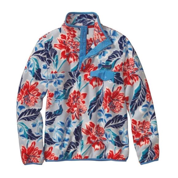 Patagonia Jackets & Blazers - Patagonia Women's Pullover Jacket Lightweight Synchilla Snap-T Manoa Floral Blue